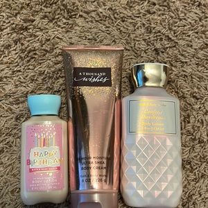 3 body lotions